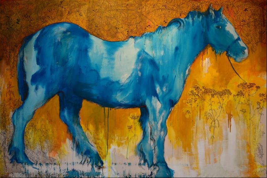 Blue Colt acrylic on canvas - Foto: Cranogwen (Licen